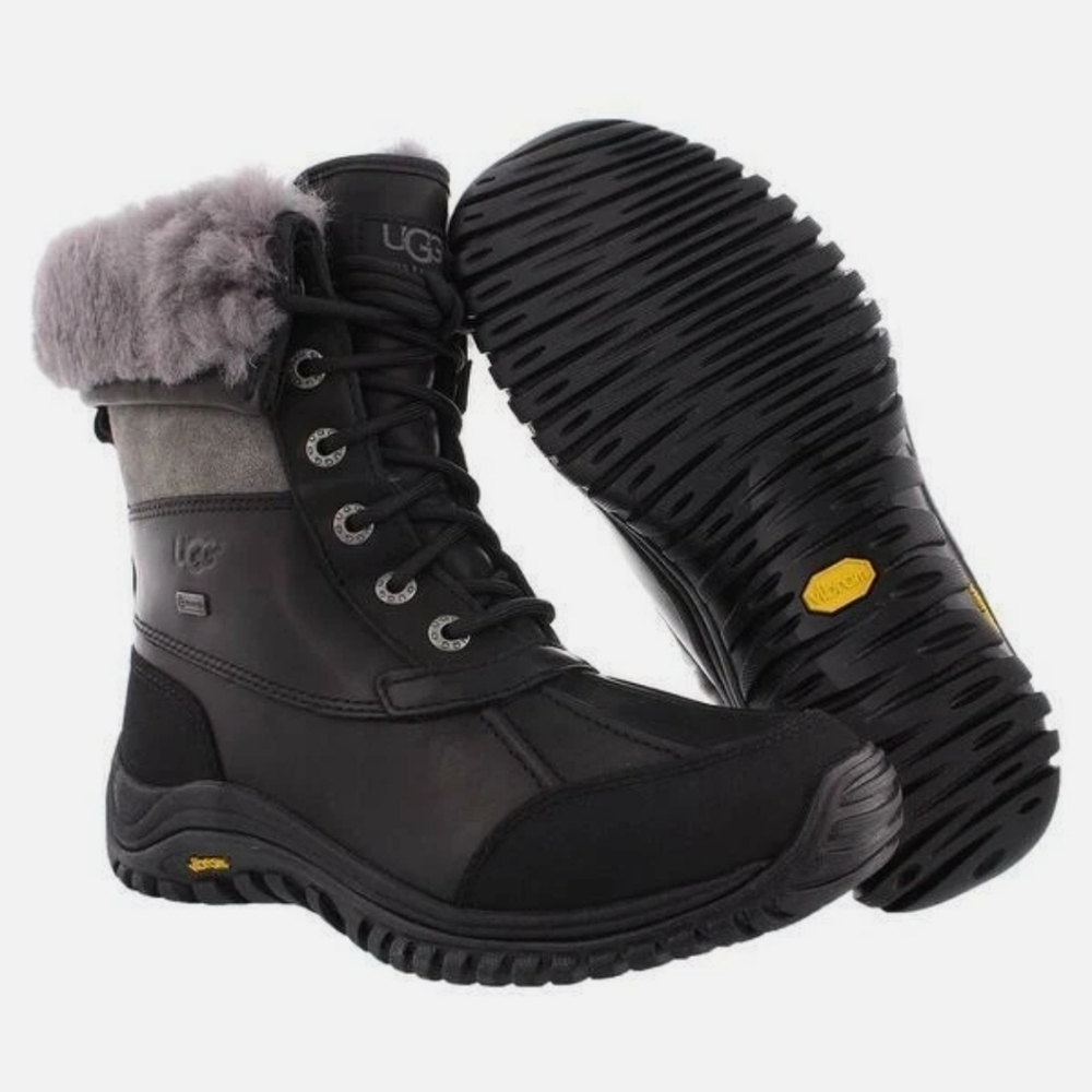 UGG Black and Gray Winter Boots